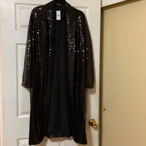 Black Sequins Duster